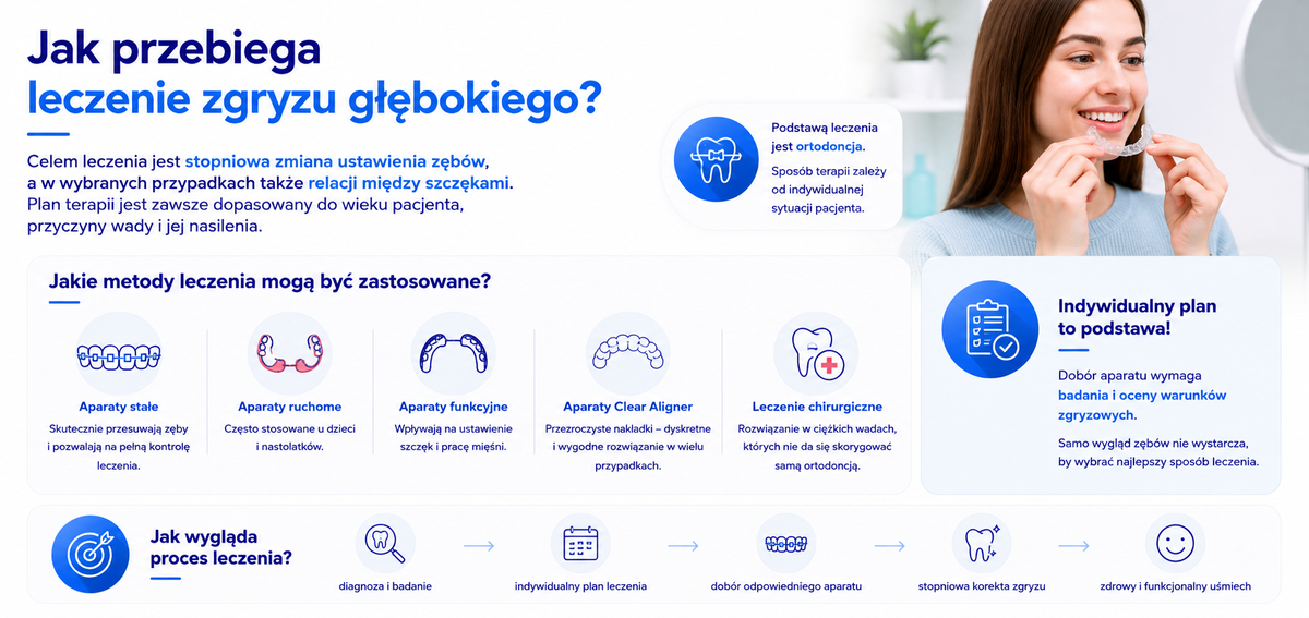 Jak przebiega leczenie zgryzu głębokiego?